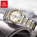 6602 olevs Fashion mechanical automatic skeleton lady fashion luxury watch women